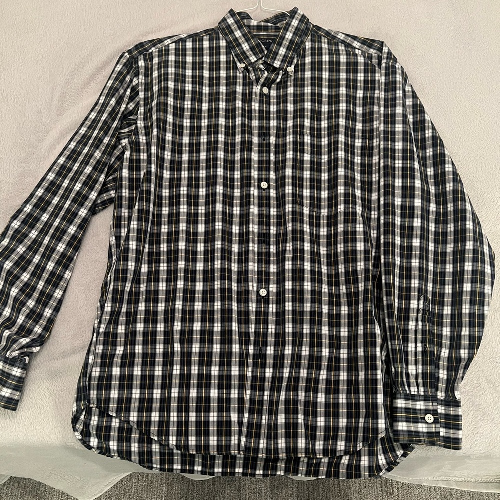 J Crew casual button up shirt, size medium.